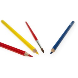 Crayons de couleur aquarellables