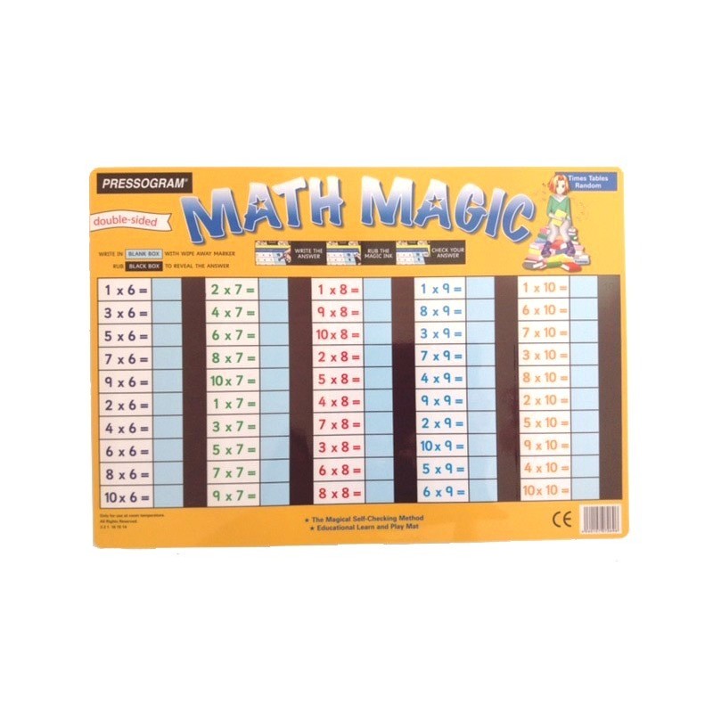 Plaque Math Magic Multiplication