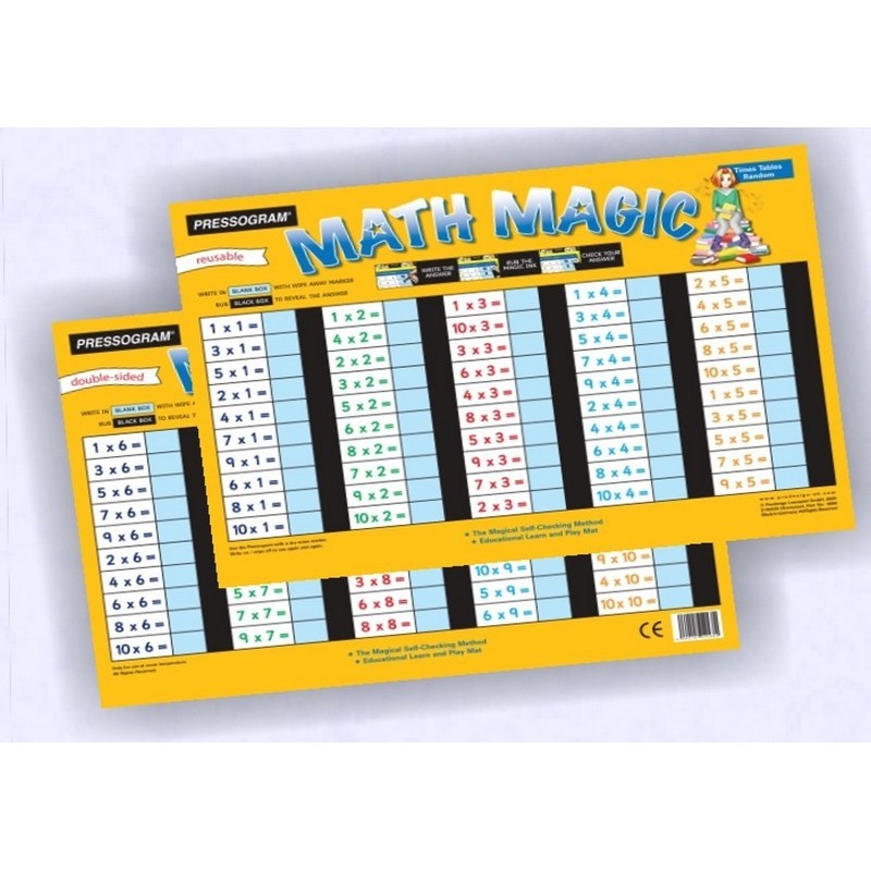 Plaque Math Magic Multiplication