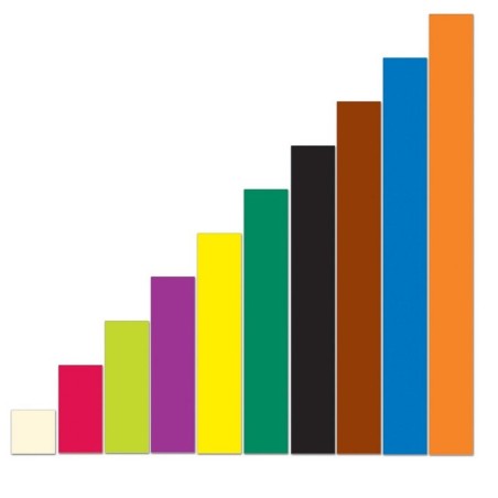 Grandes barres magnétiques Cuisenaire