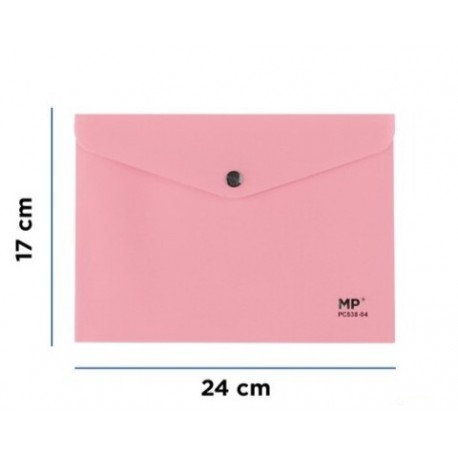 2 enveloppes en polypropylène format A5, 24 cm x 17 cm