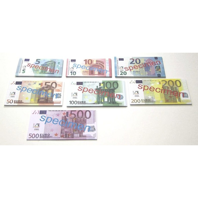 Ensemble De Faux Billets De Banque Euro 50, 10 Pièces, Papier