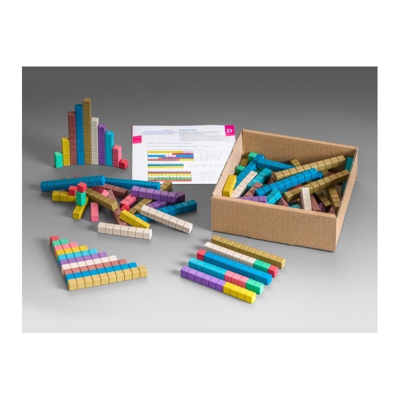 Bâtonnets Cuisenaire Montessori en bois recyclé