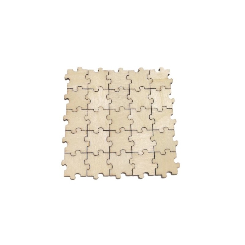 25 Pièces de puzzle en bois