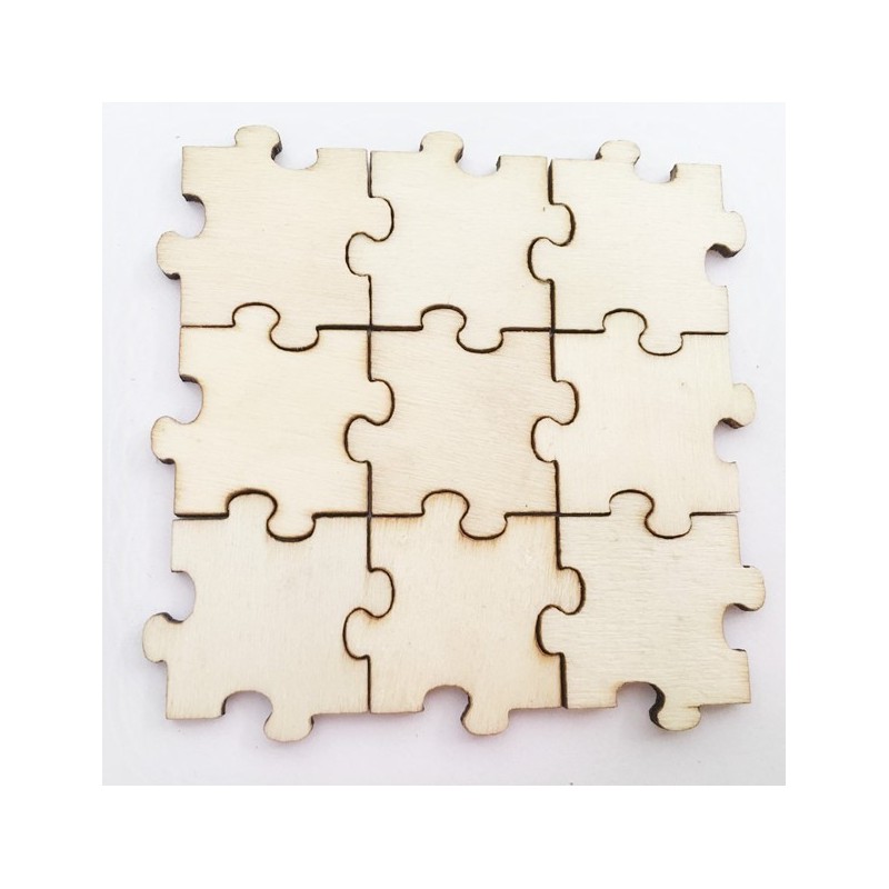 25 Pièces de puzzle en bois