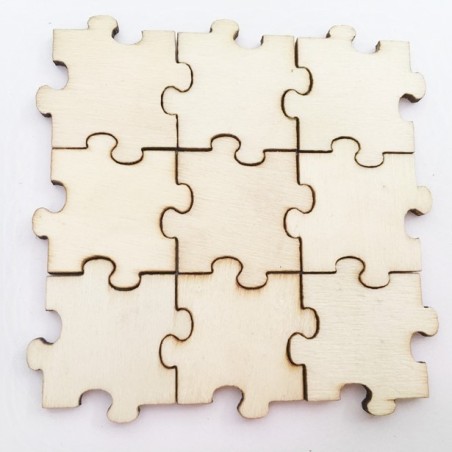 25 Pièces de puzzle en bois