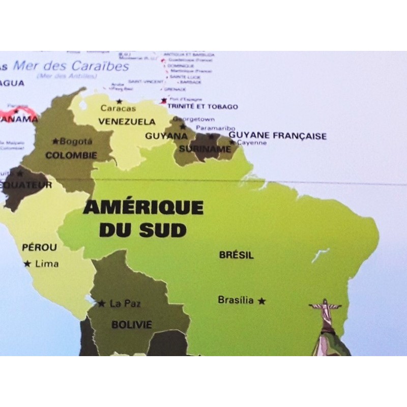 Affiche carte du Monde 2