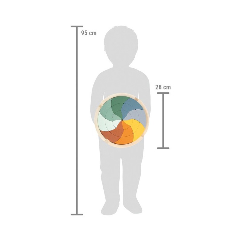 Puzzle circulaire en bois