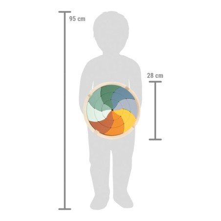 Puzzle circulaire en bois