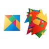 Tangrams en papier : Lot de 10 tangrams colorés en papier