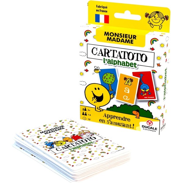 Cartatoto  Alphabet : jeu de cartes pour apprendre l'alphabet et le son des lettres.