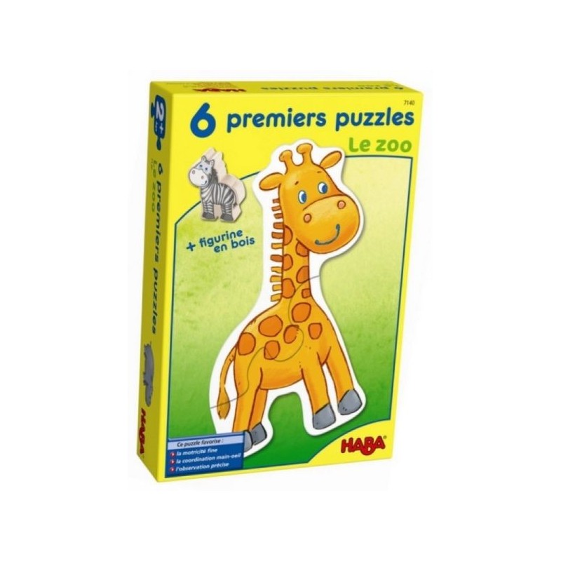 Mes 6 premiers puzzles Haba : le zoo