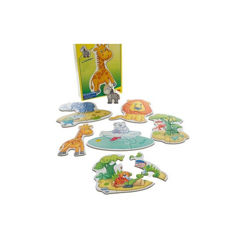 Mes 6 premiers puzzles Haba : le zoo