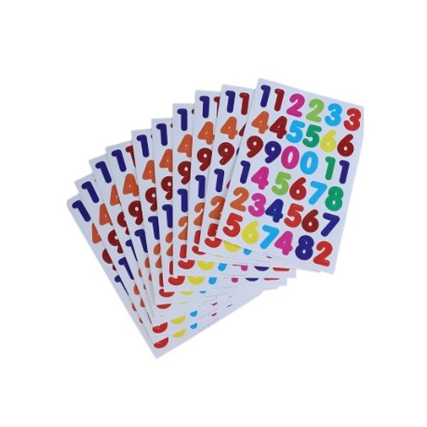 360 stickers chiffres  de 2.1 cm de hauteur
