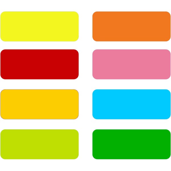 Etiquettes Magnétiques colorées effaçables